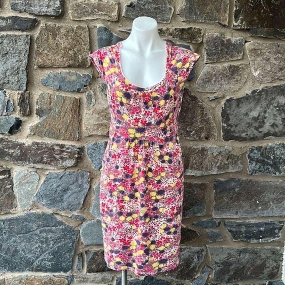 Boden ‘Margot’ Weekend Jersey Knit Dress in Multicolor Floral Print Size 8 R